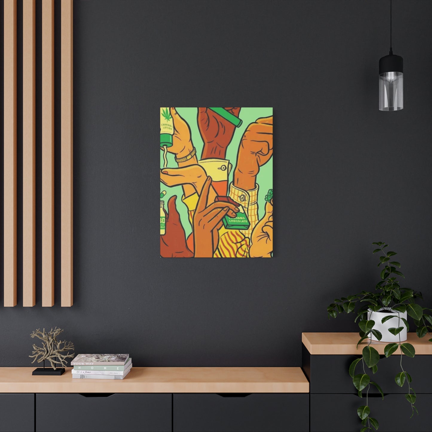 Colorful Cannabis Chocolate Box Marijuana Wall Art & Canvas Prints