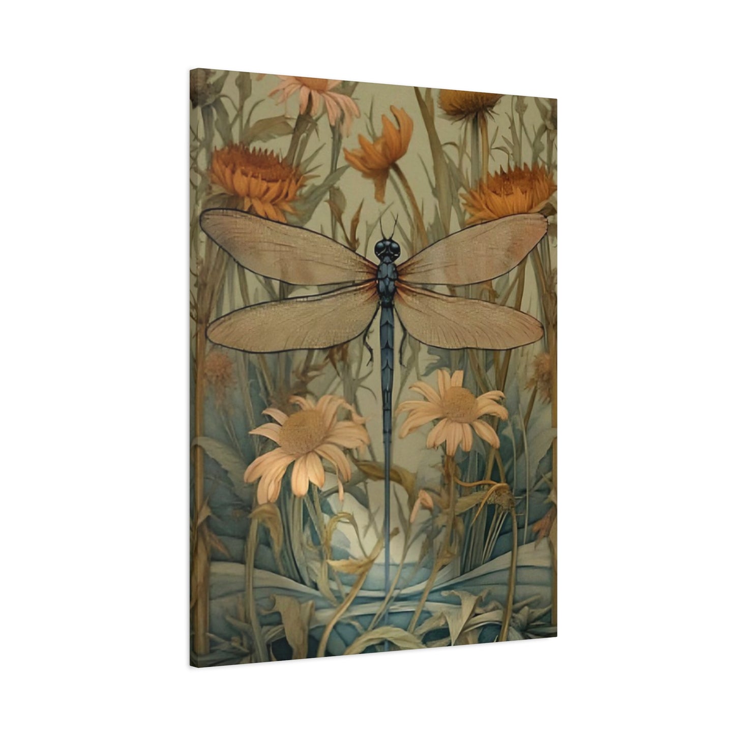 Brown Wing Dragonfly Wall Art & Canvas Prints