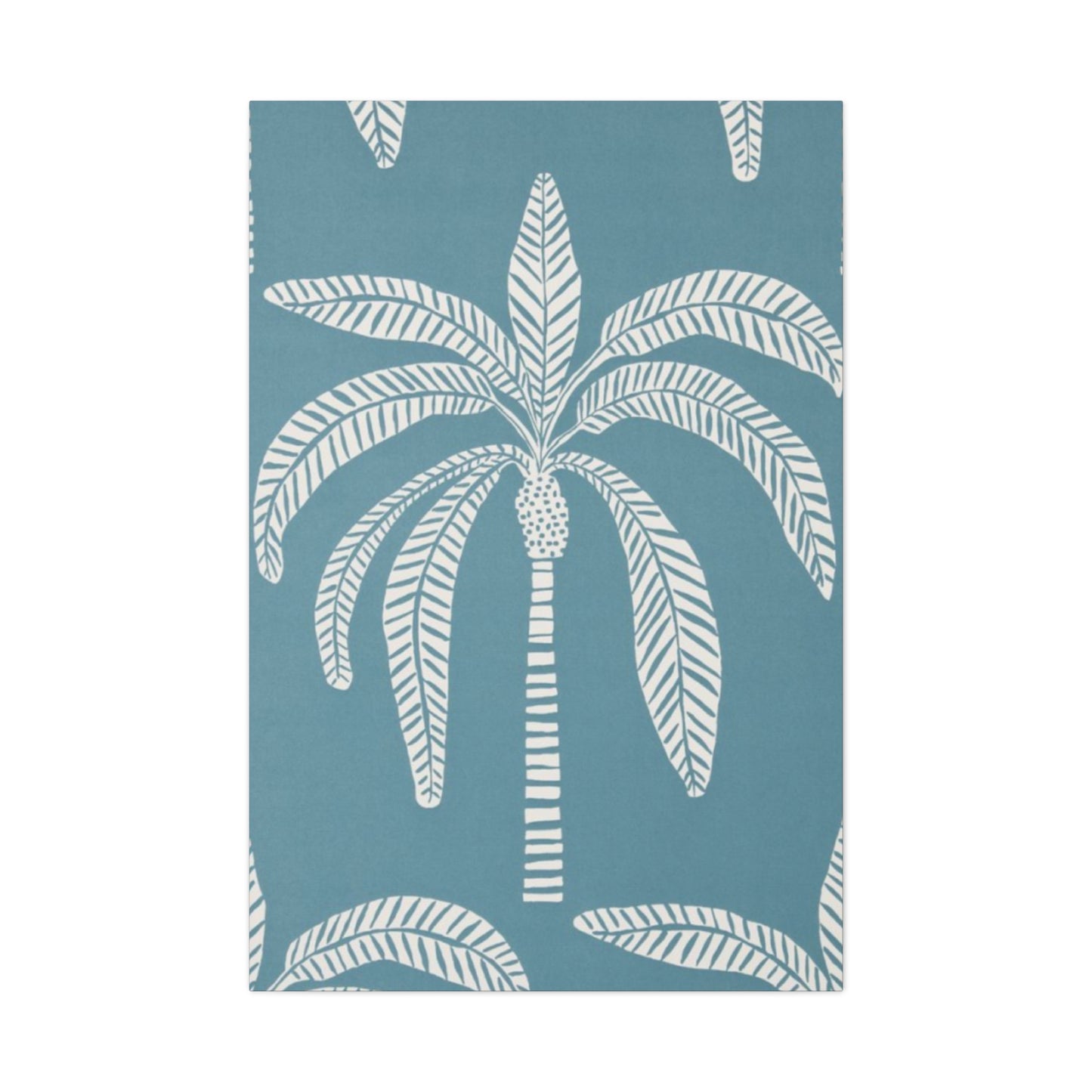 Blue Poster Of Palm Tree Wall Art & Canvas Prints