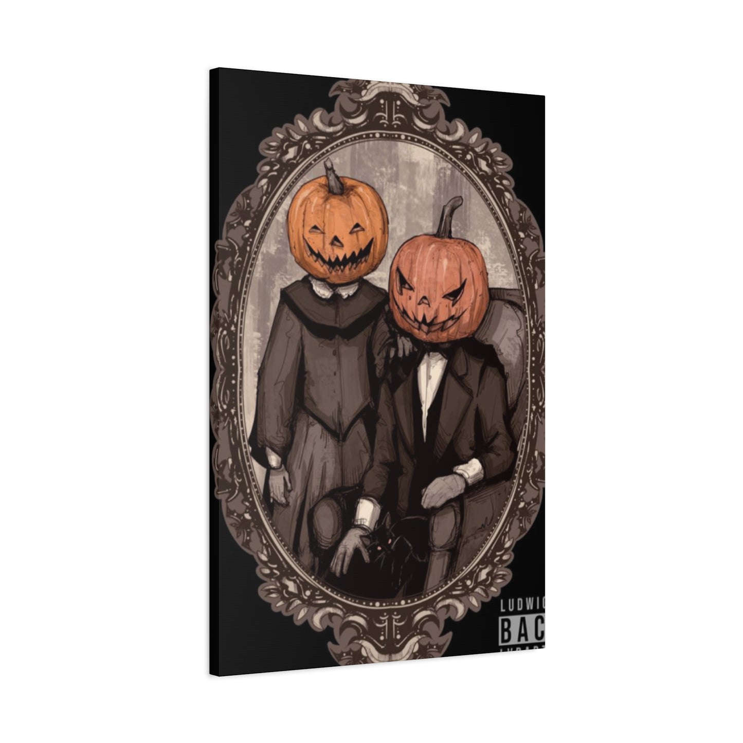 Halloween Couple Wall Art & Canvas Prints