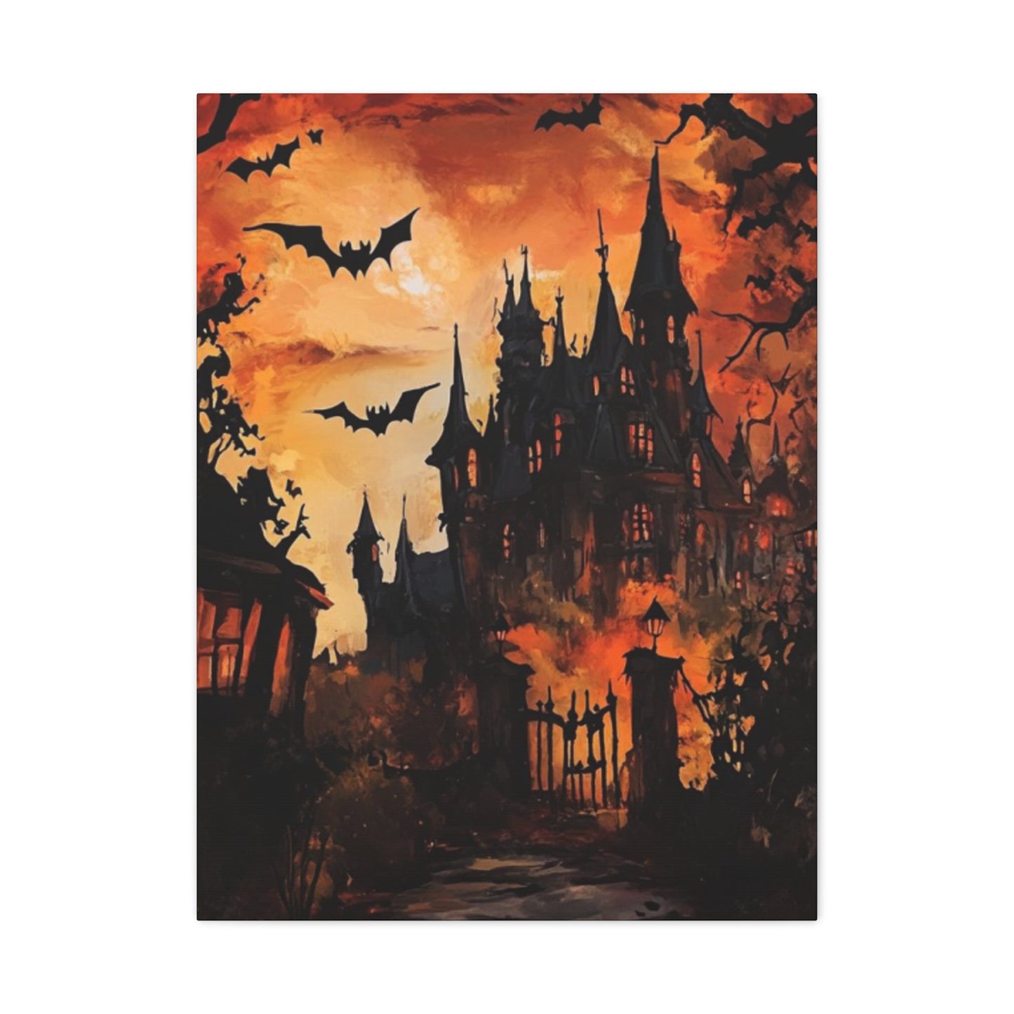 Halloween Mansion Wall Art & Canvas Prints