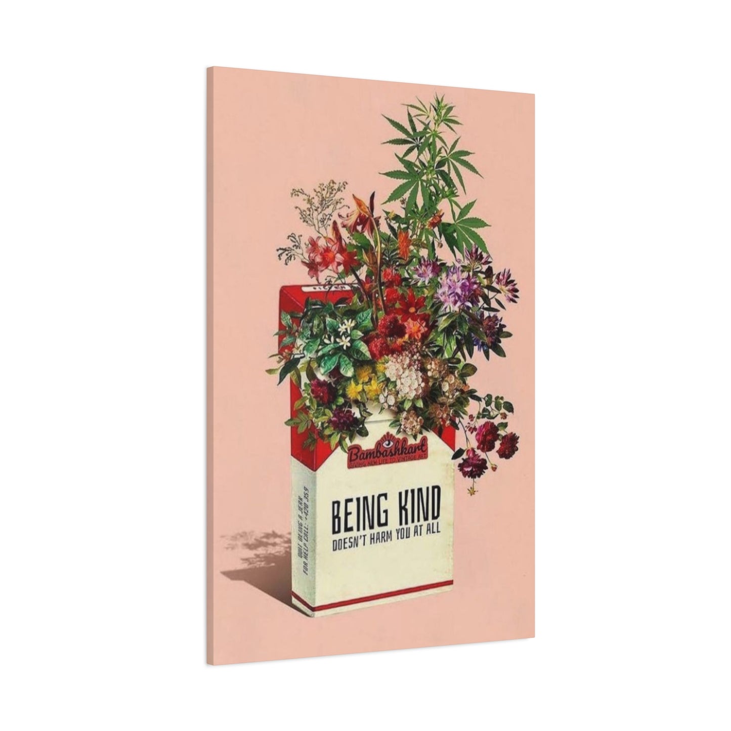 Being Kind Cigarette Box Marijuana Wall Art & Canvas Prints