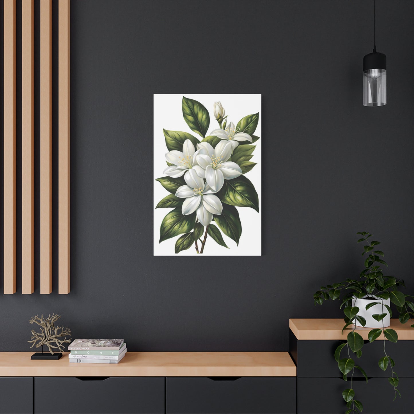 Beautiful White Magnolia Flower Painting Wall Art & Canvas Prints