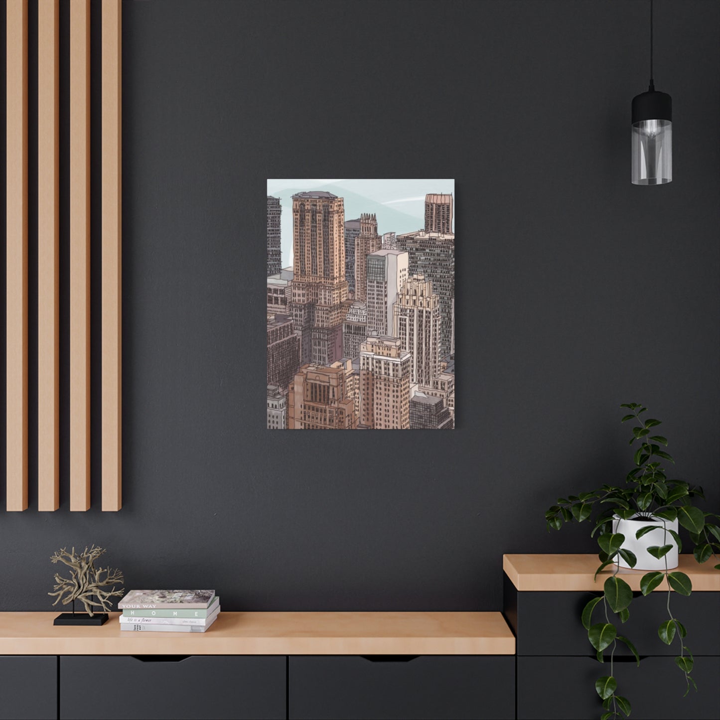 Skyview Of Manhattan NYC Skyline Wall Art & Canvas Prints