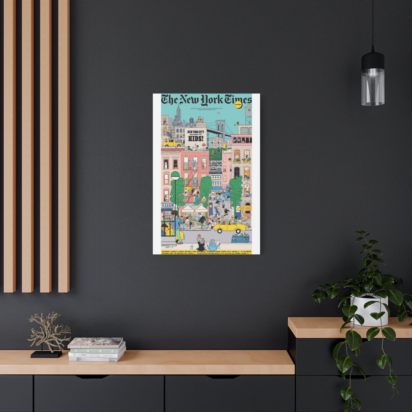 Animation Of New York City Skyline Wall Art & Canvas Prints