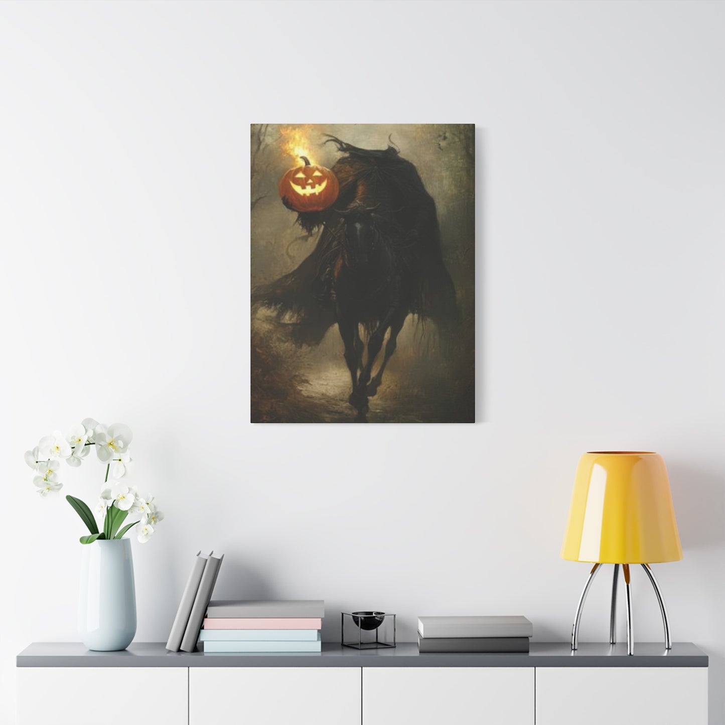 Halloween Horse Rider Wall Art & Canvas Prints