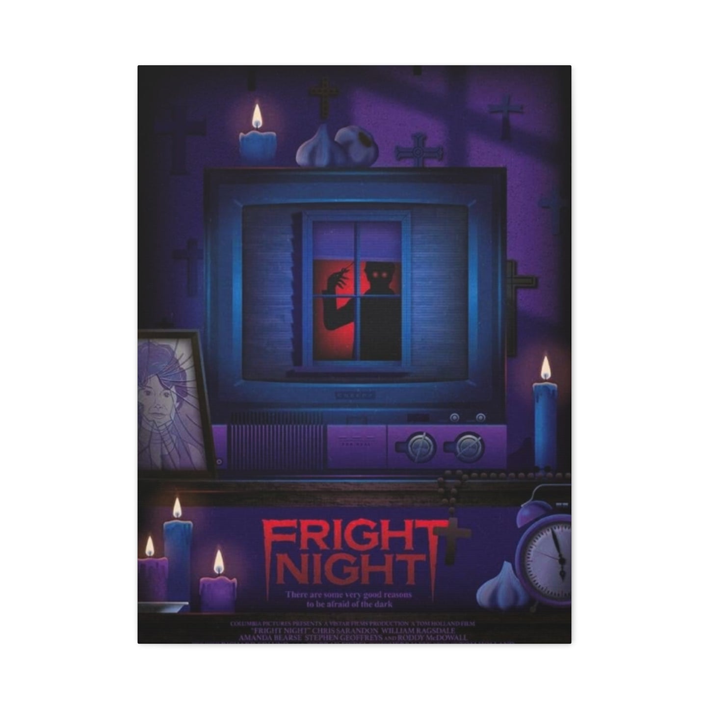 Fright Night Horror Movie Poster Wall Art & Canvas Prints