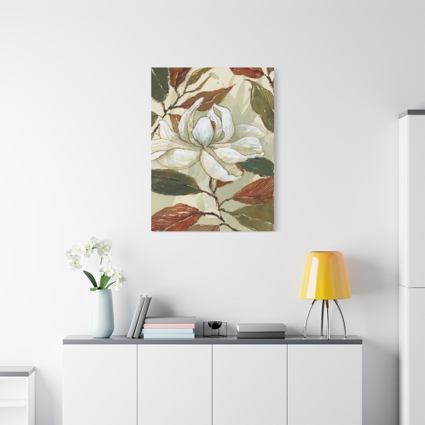 White Magnolia Flower Wall Art & Canvas Prints