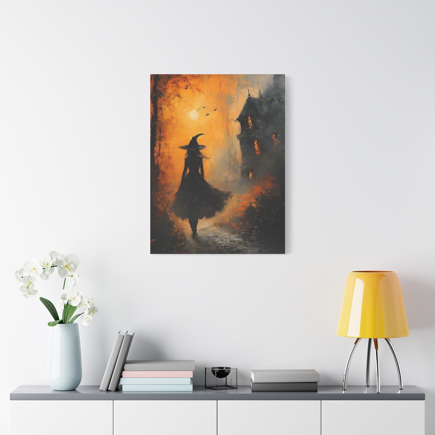 Halloween Scary Painting Wall Art & Canvas Prints