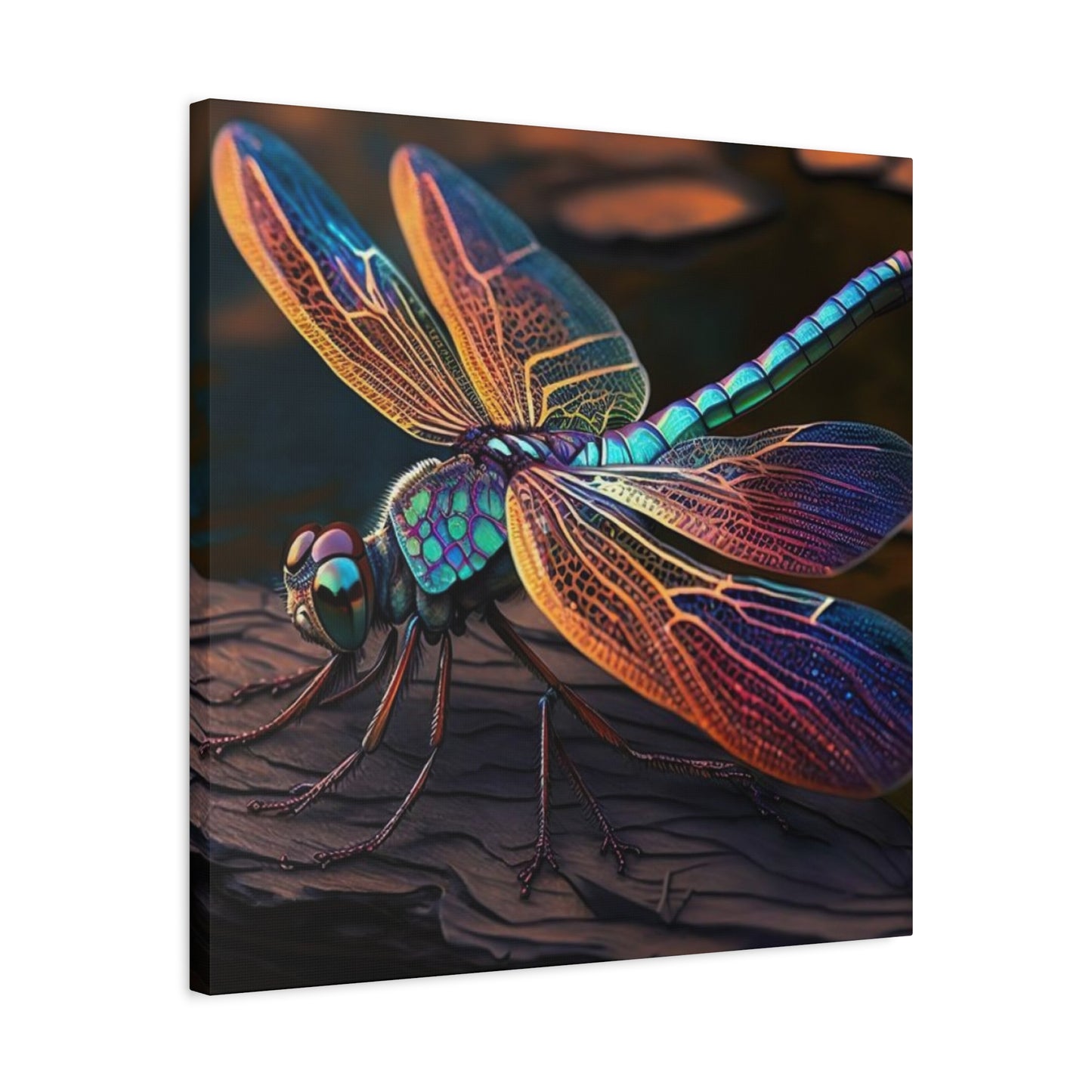 Colorful Dragonfly Candid Wall Art & Canvas Prints