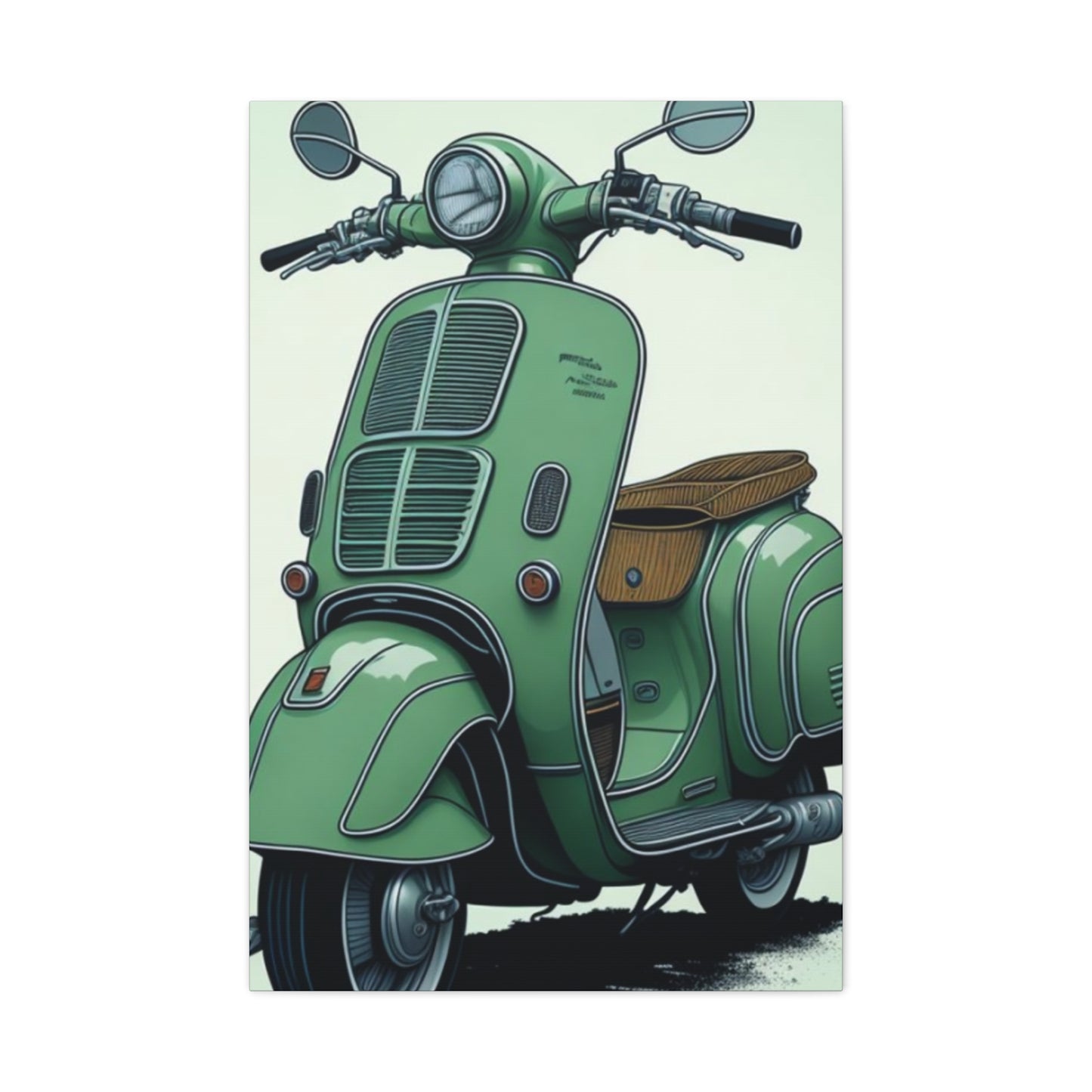 Jesper Scooter Poster Motorcycle Wall Art & Canvas Prints