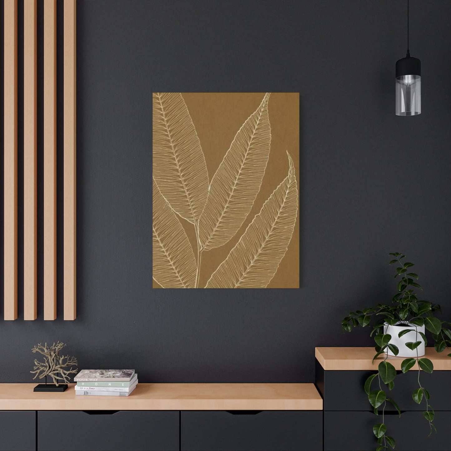 Palm Tree Brown Leaves Wall Art & Canvas Prints