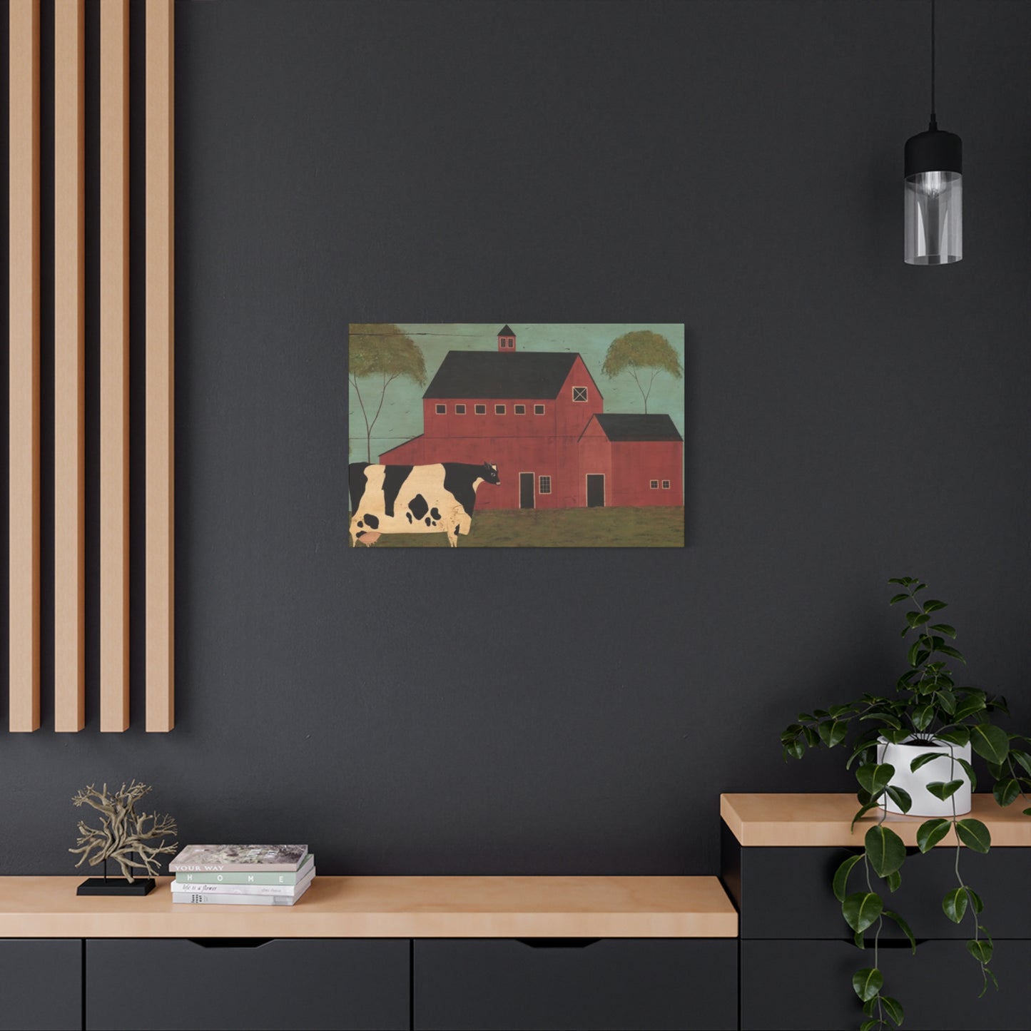 Cow in The Farm Kimble Warren Wall Art & Canvas Prints