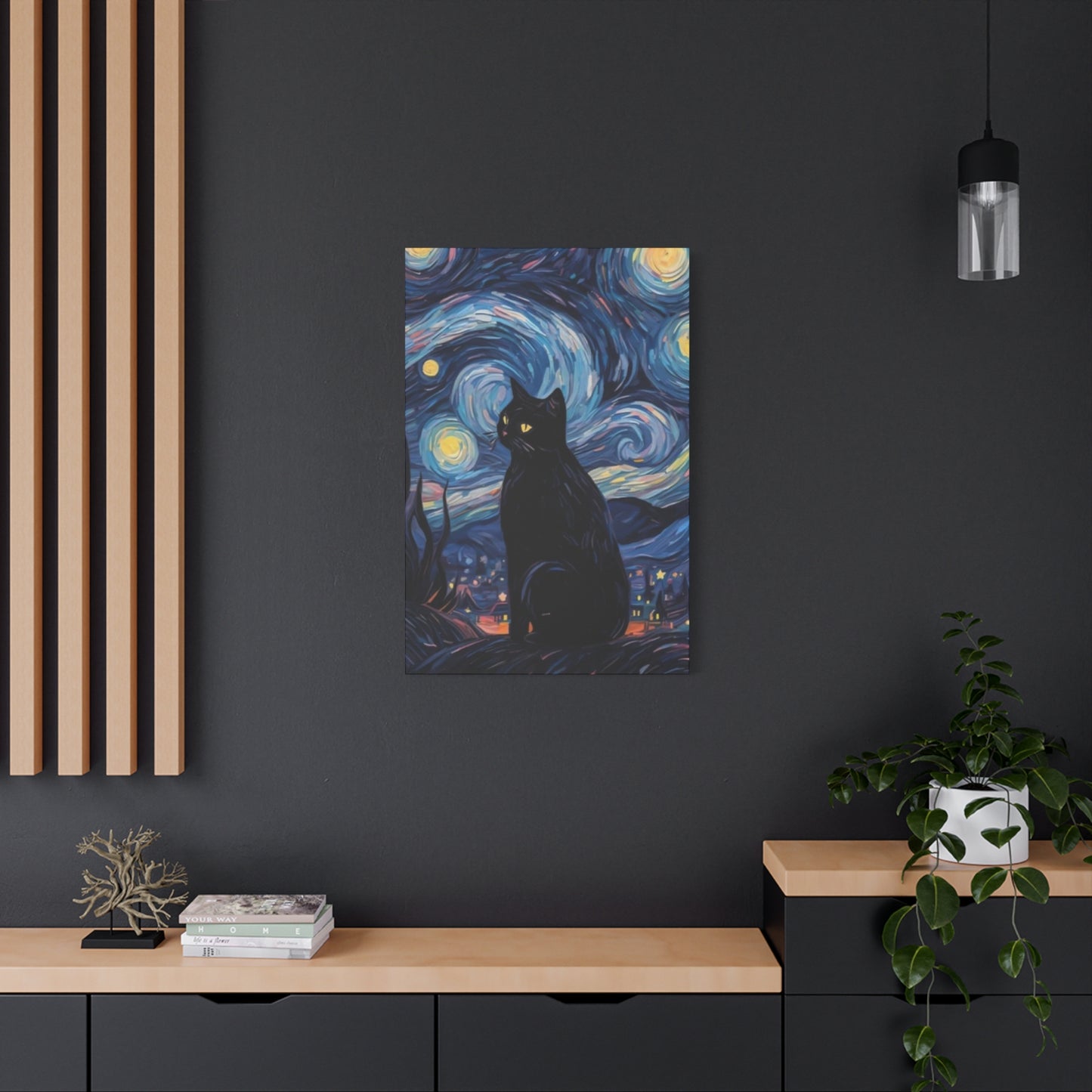 Black Cat Vincent Van Gogh Abstract Modernism Wall Art & Canvas Prints