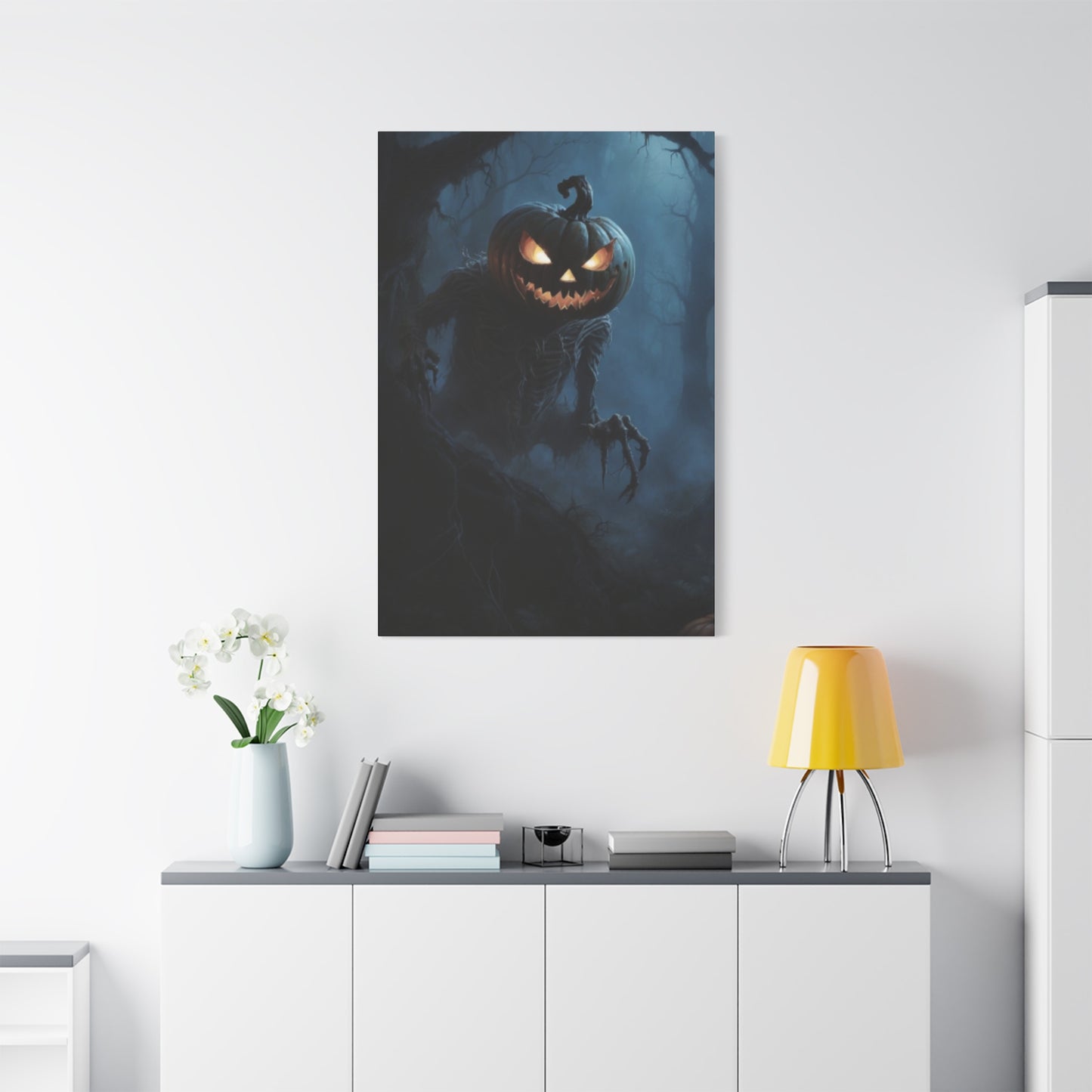 Halloween Scary Painting Wall Art & Canvas Prints