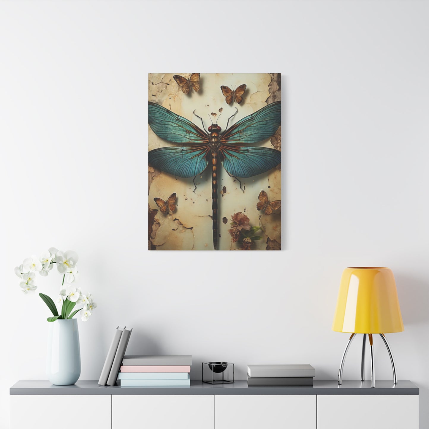 Earthy Dragonfly Wall Art & Canvas Prints