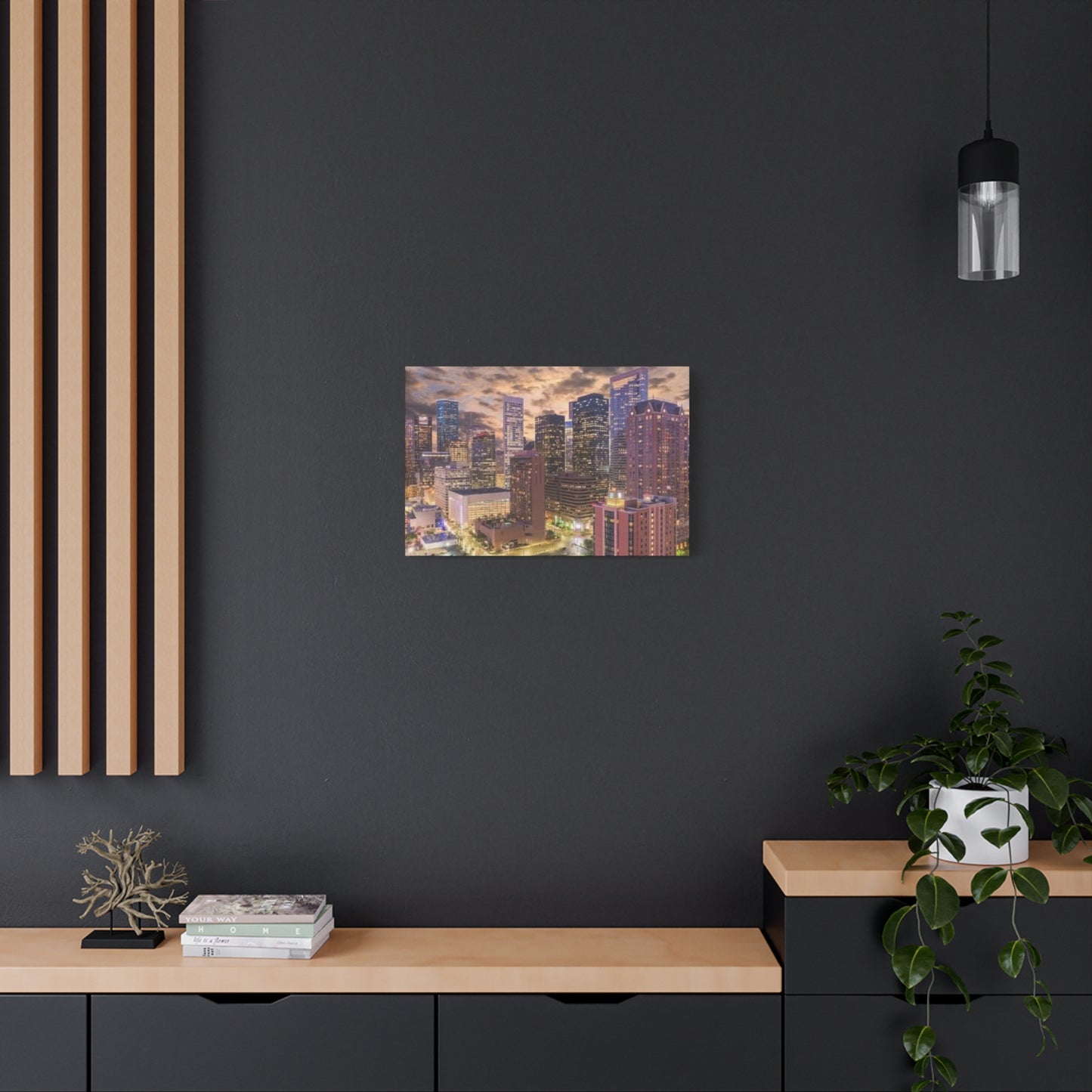 Beautiful Evening Houston Skylines Wall Art & Canvas Prints