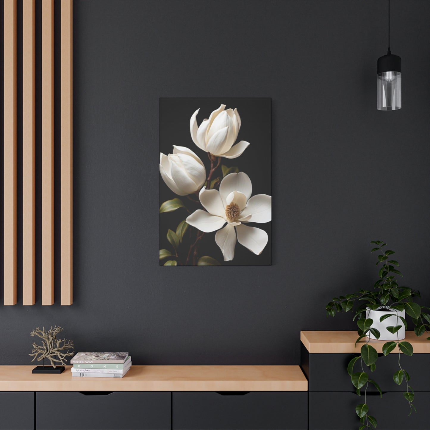 Magnolia Flower Family Painting Wall Art & Canvas Prints