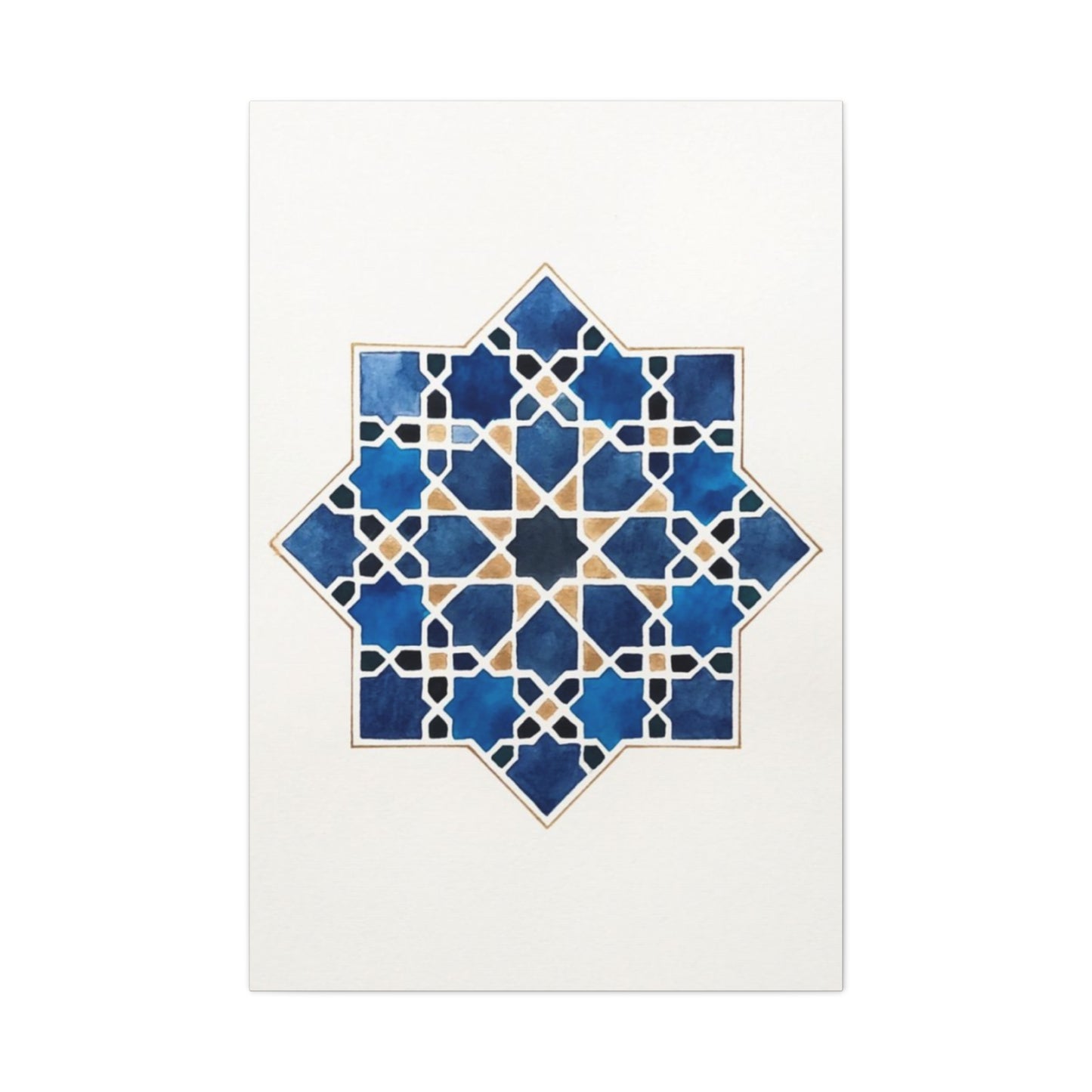 Blue Pattern Moroccan Wall Art & Canvas Prints