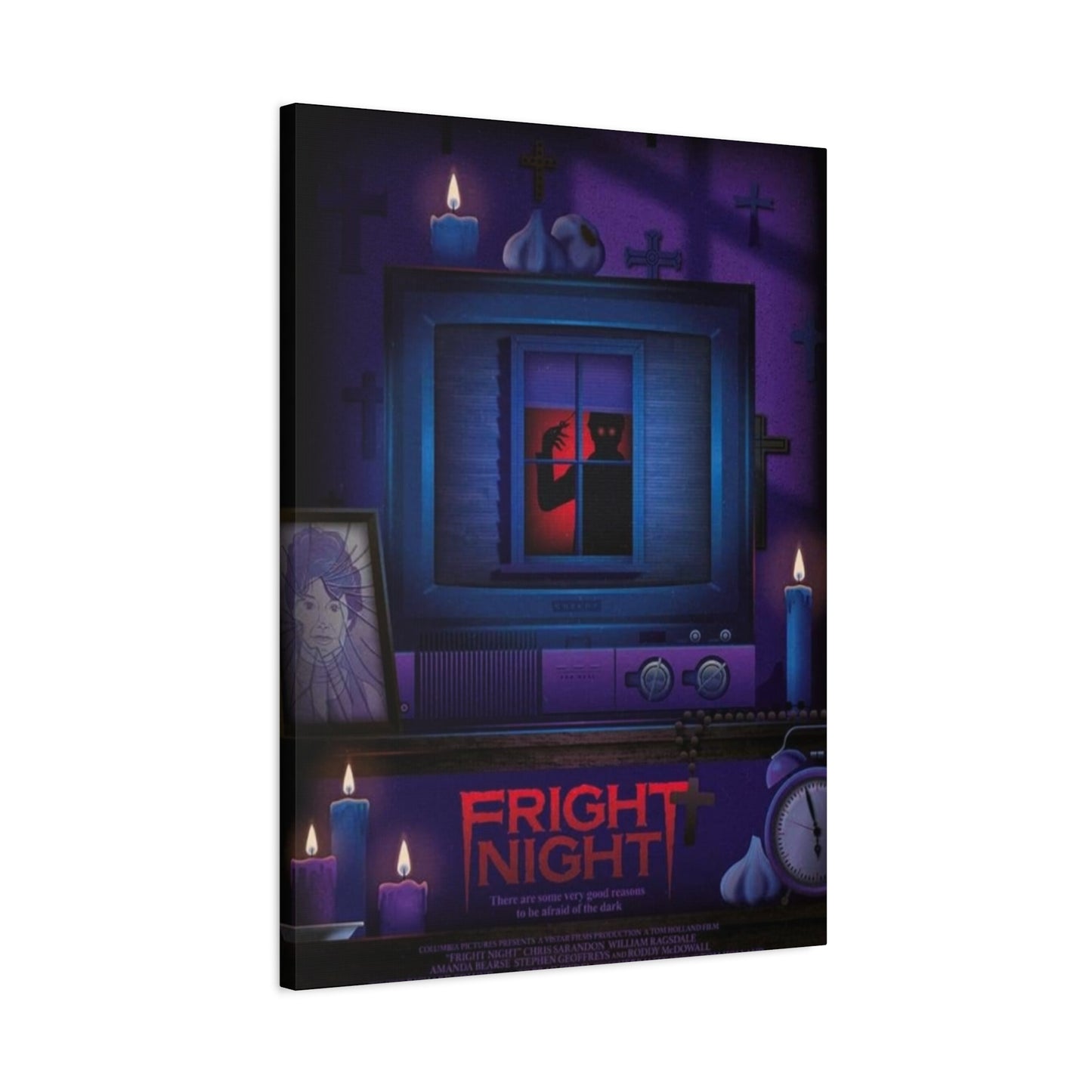 Fright Night Horror Movie Poster Wall Art & Canvas Prints