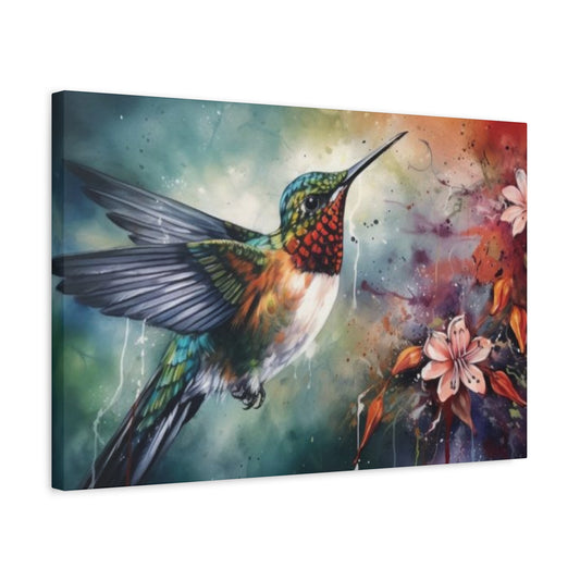 Beautiful Humming Bird Painting Wall Art & Canvas Prints