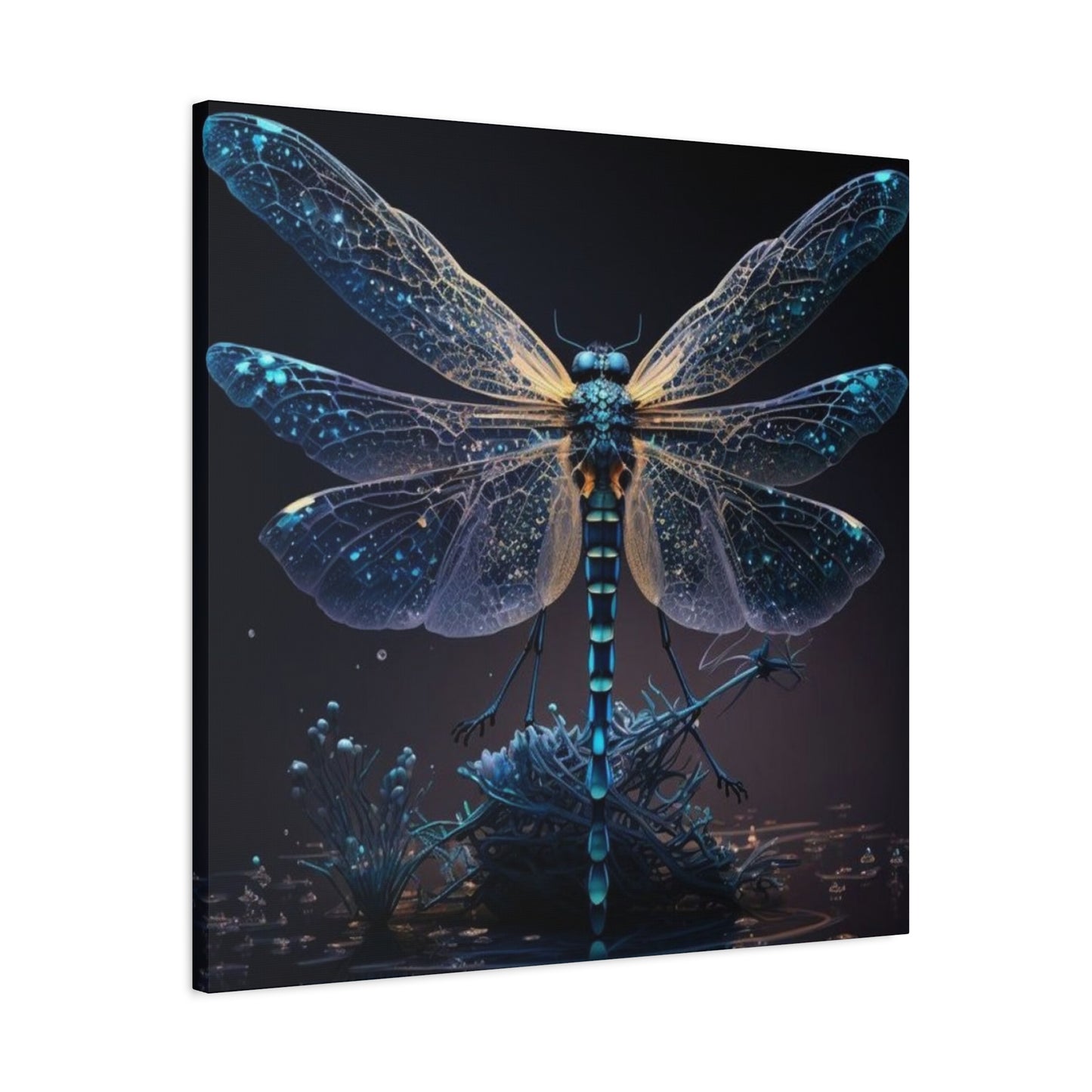 Dark Theme Dragonfly Wall Art & Canvas Prints