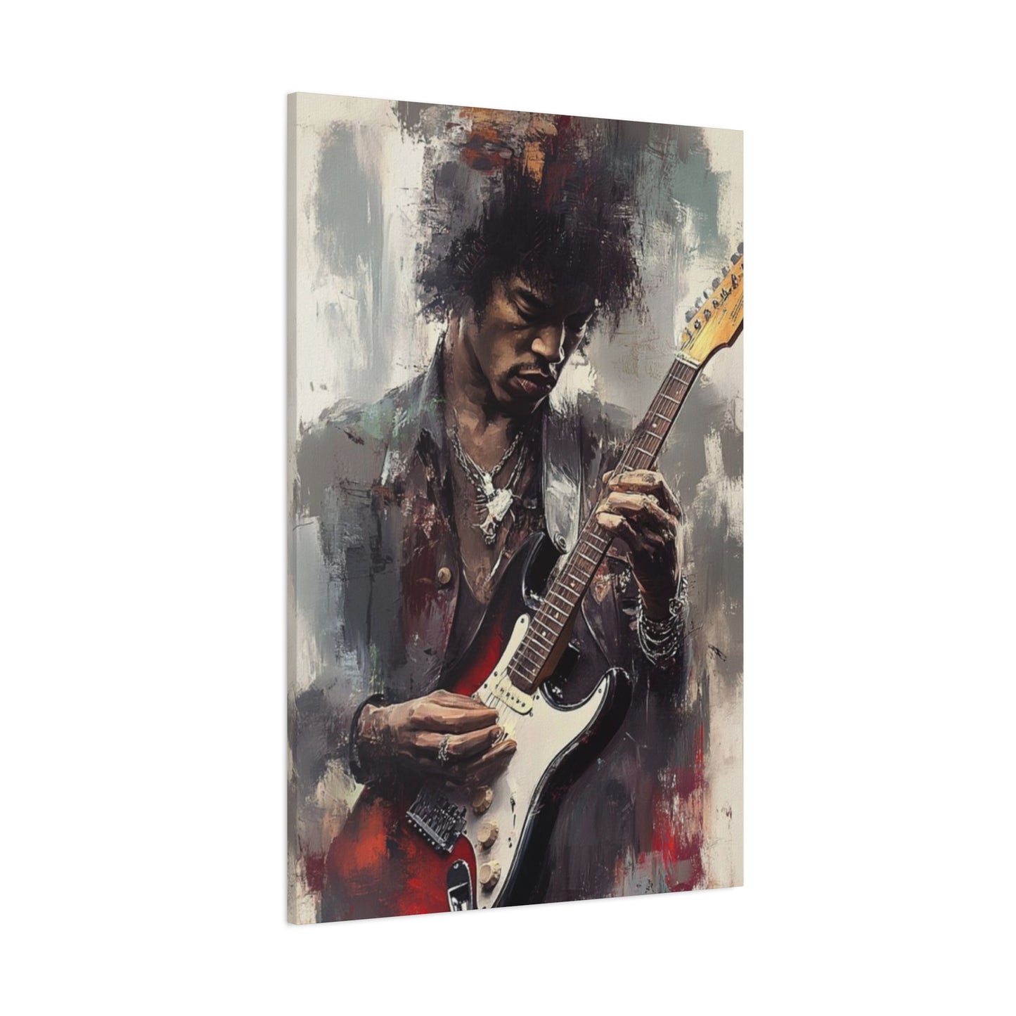 Jimi Hendrix Playing Guitar Wall Art & Canvas Prints