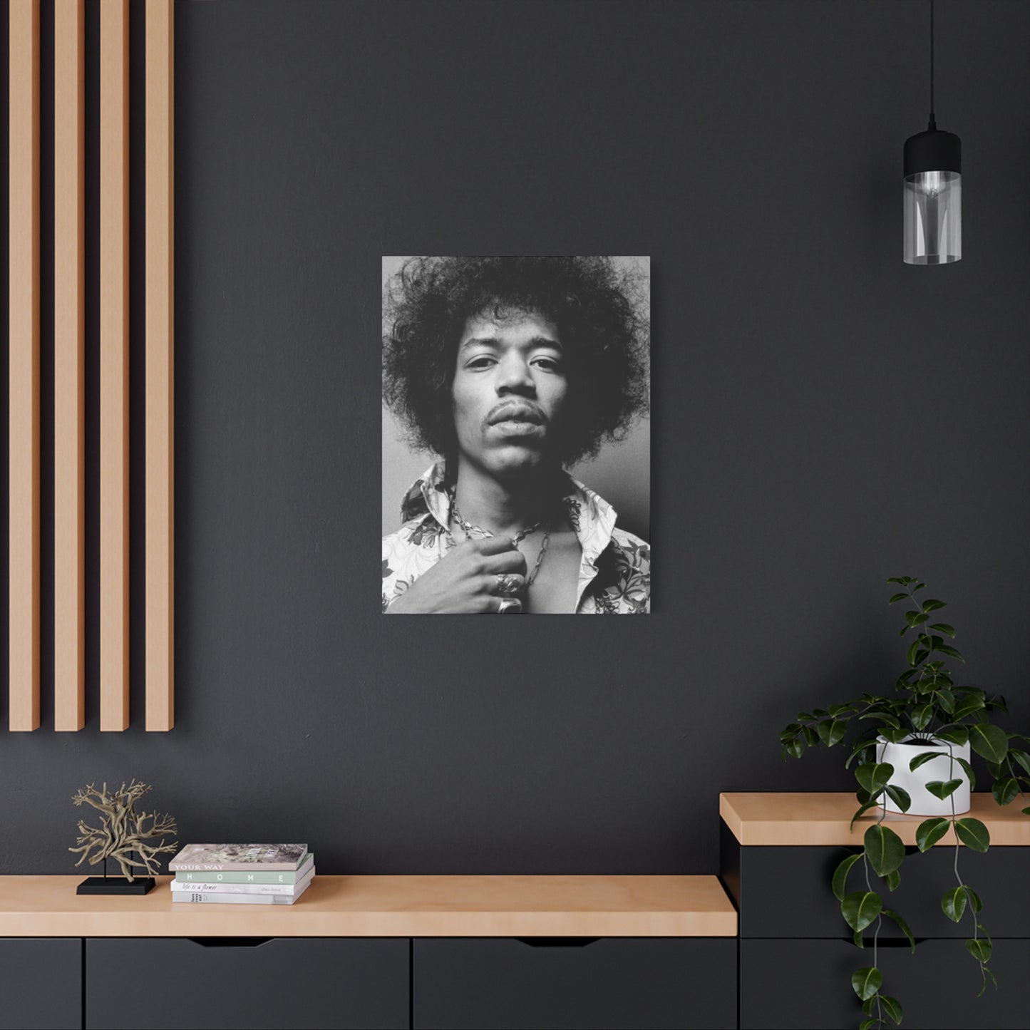 Monochrome Jimi Hendrix Photography Wall Art & Canvas Prints