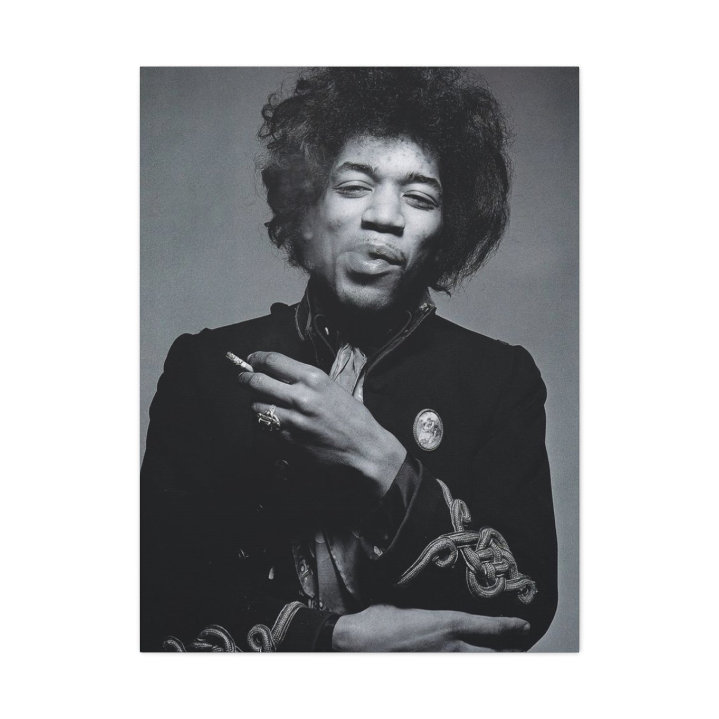 Monochrome Jimi Hendrix Poster Wall Art & Canvas Prints