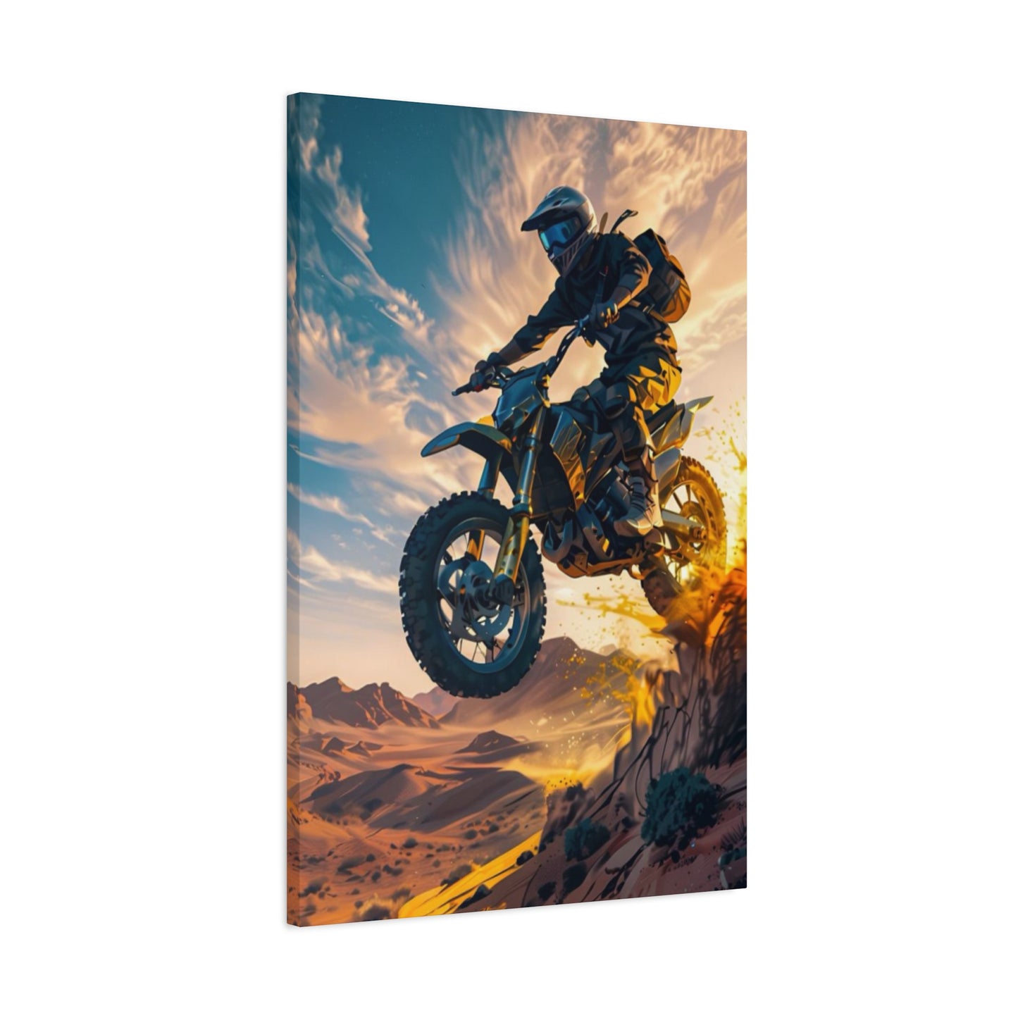 Bike Riding Motorcycle Wall Art & Canvas Prints