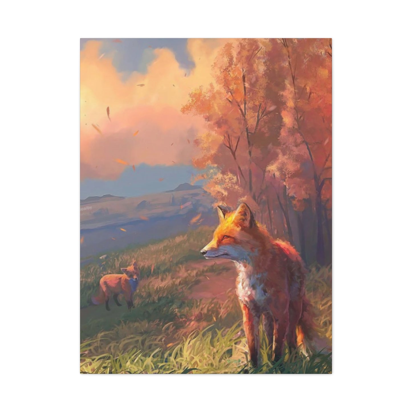 Cute Foxes Wall Art & Canvas Prints