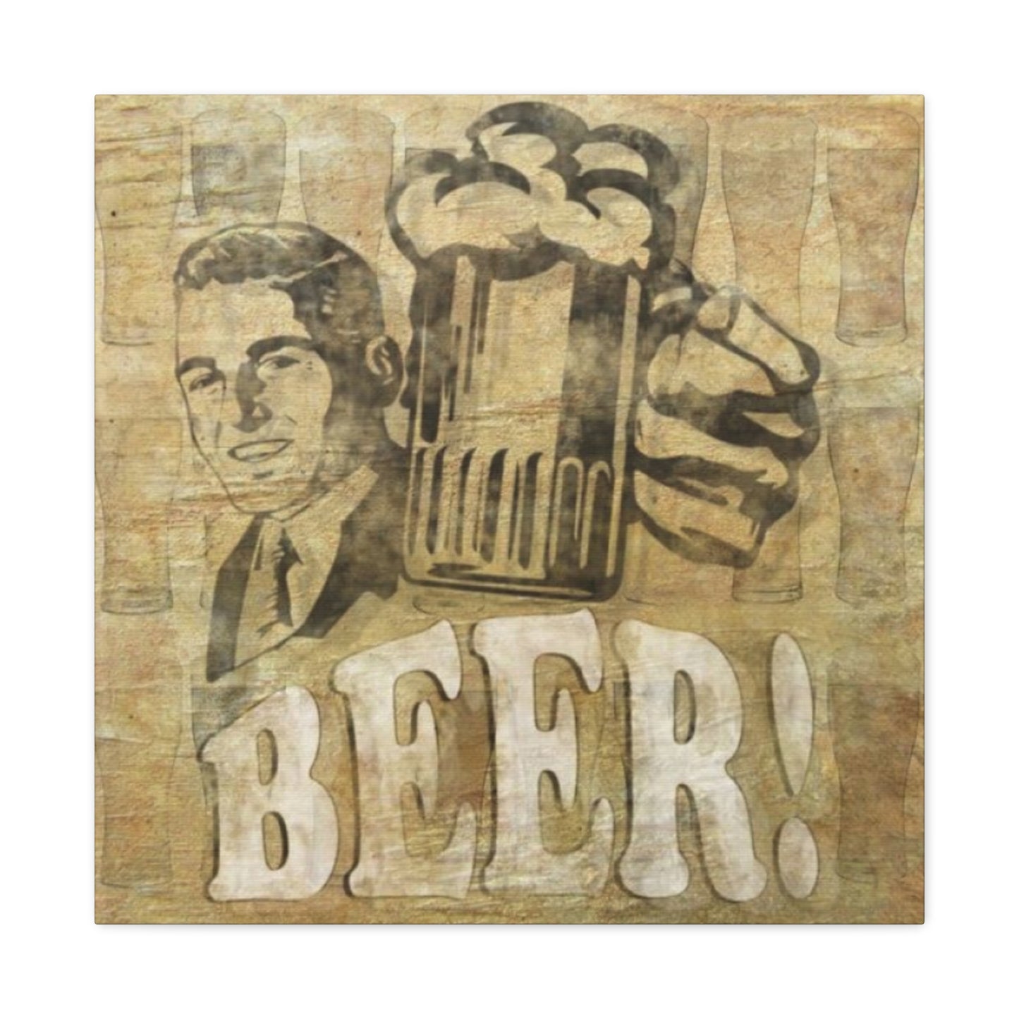 Beer Man Cave Decor Wall Art & Canvas Prints