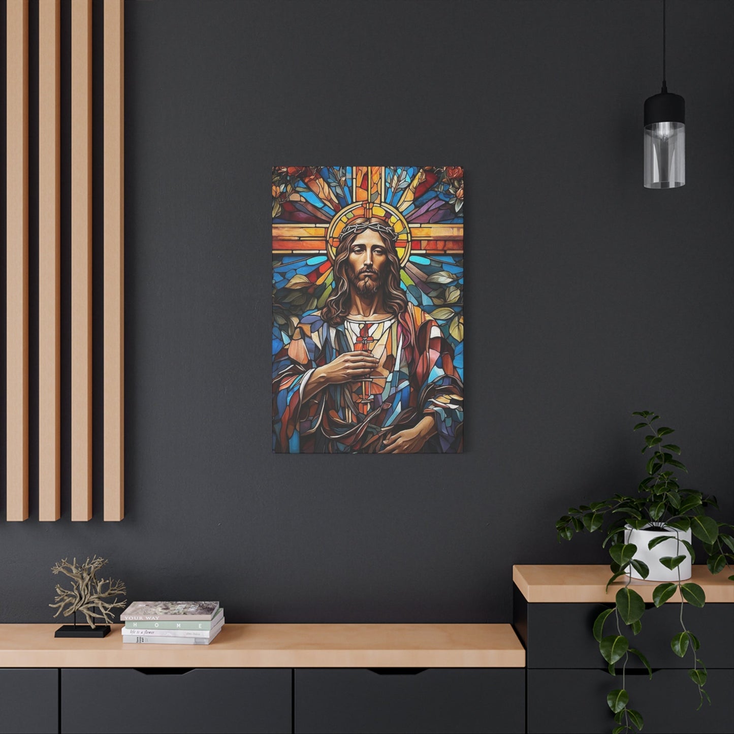 Colorblock Jesus Wall Art & Canvas Prints