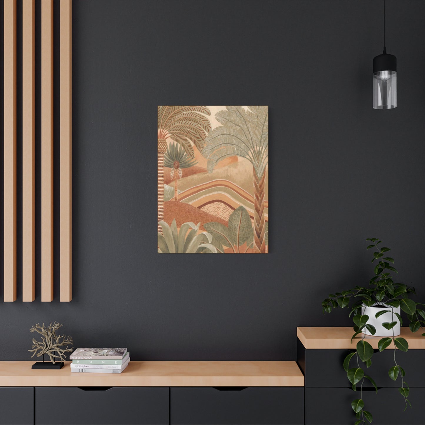 Brown & Green Palm Tree Wall Art & Canvas Prints