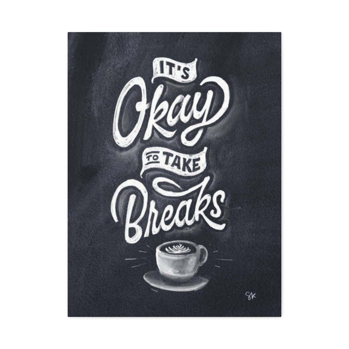 Coffee Chalkboard Wall Art & Canvas Prints