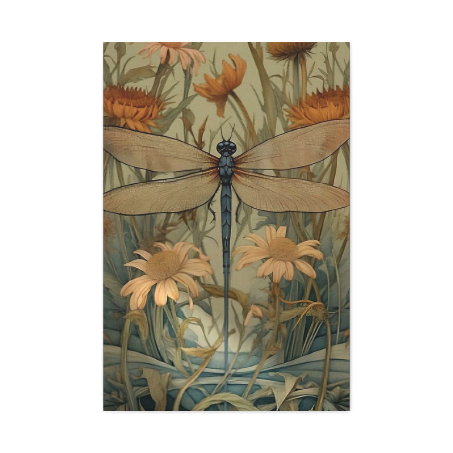 Brown Wing Dragonfly Wall Art & Canvas Prints