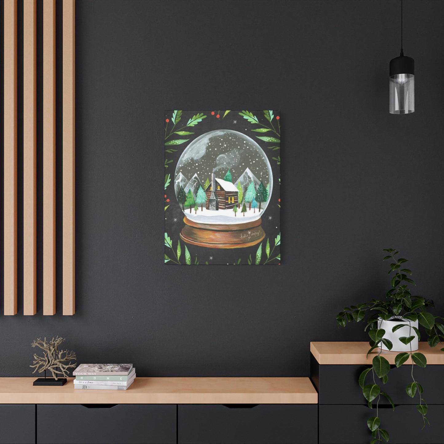 Snow Globe Painting Wall Art & Canvas Prints