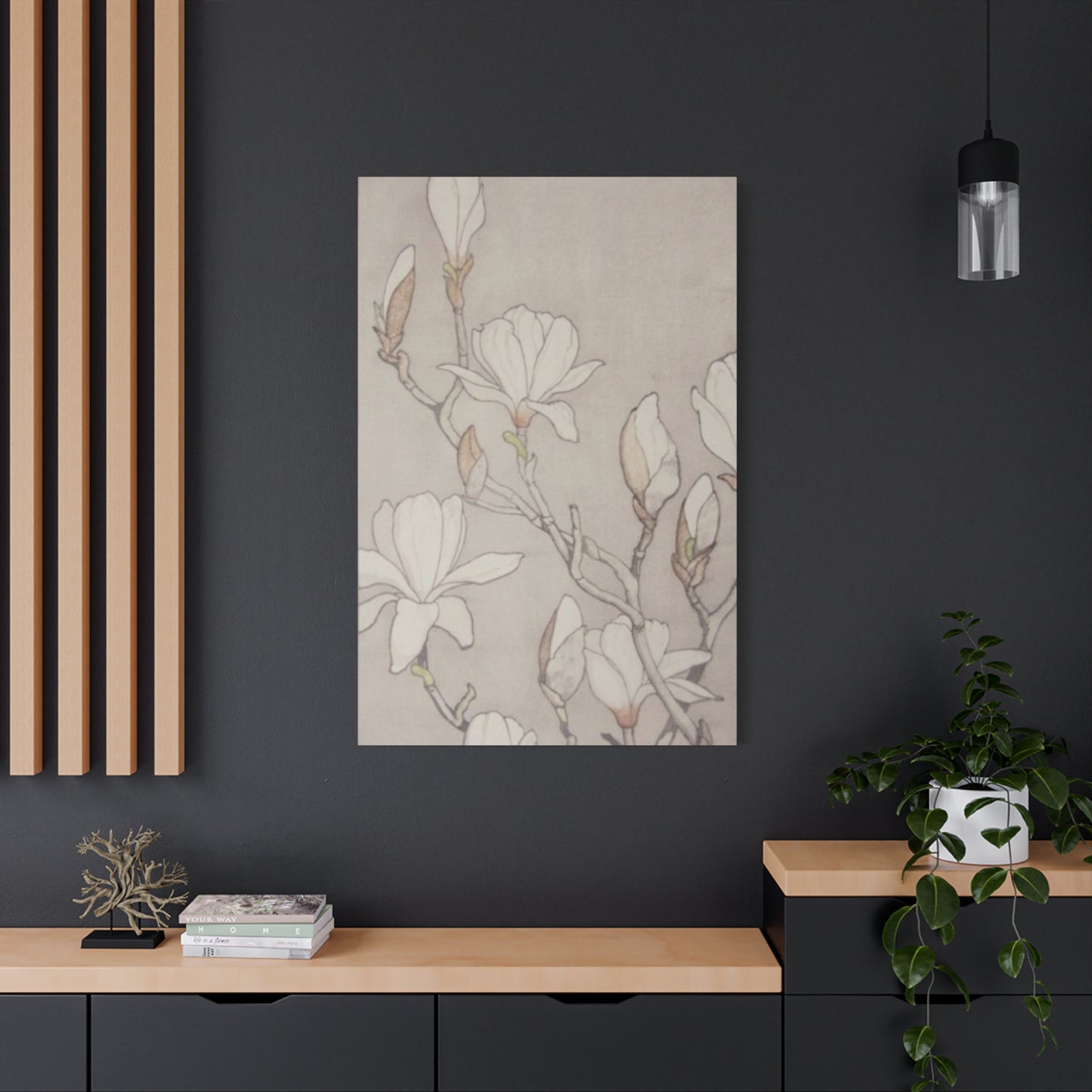 Beautiful Vintage Magnolia Flower Painting Wall Art & Canvas Prints