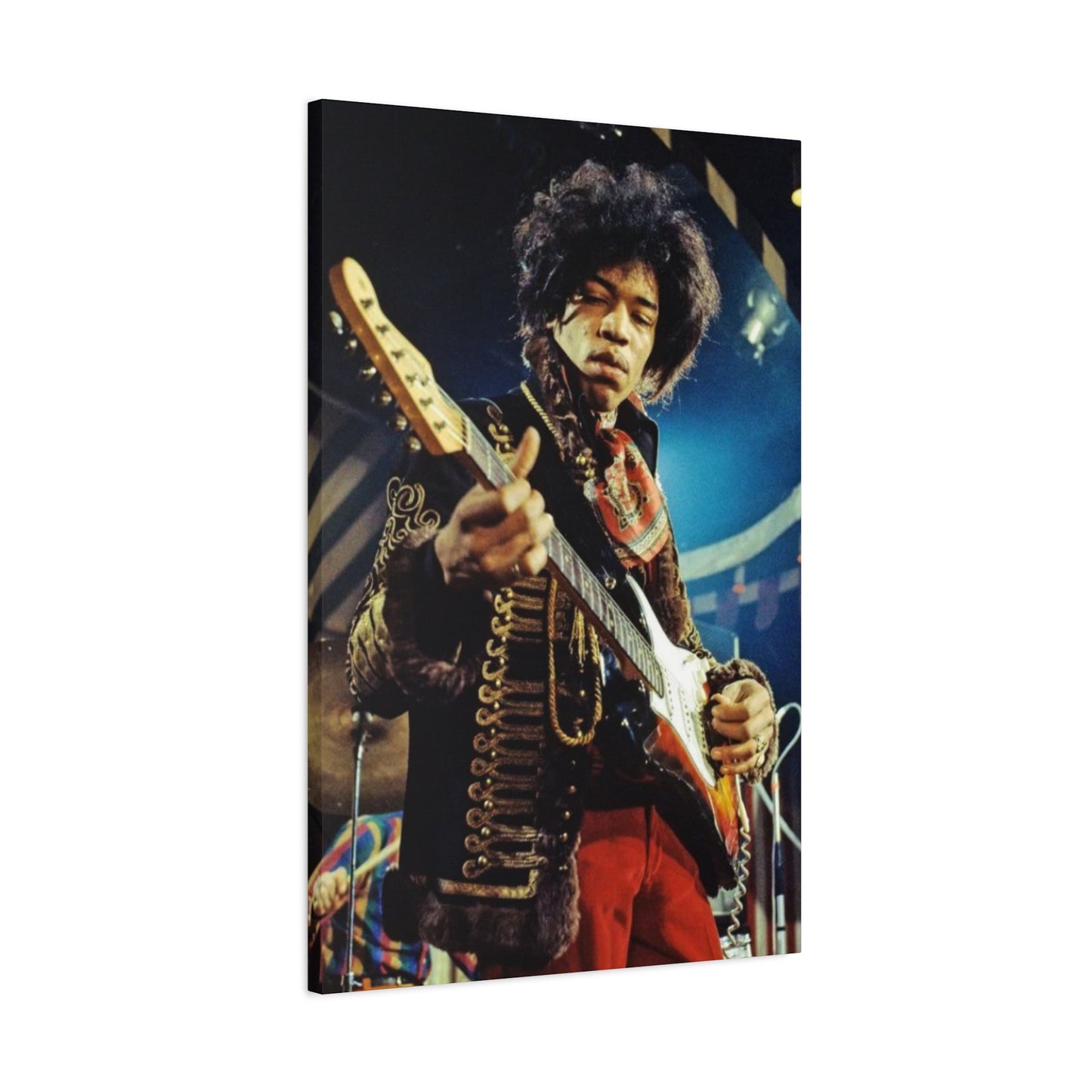 Jimi Hendrix Playing Guitar Poster Wall Art & Canvas Prints