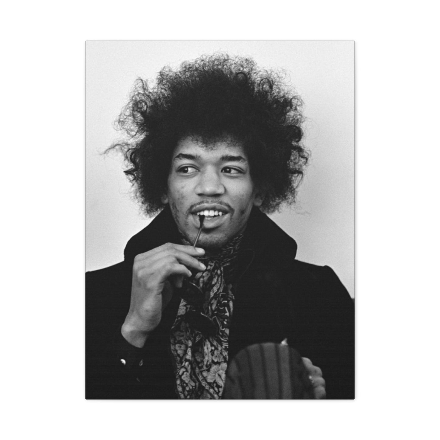 Monochrome Jimi Hendrix Poster Wall Art & Canvas Prints