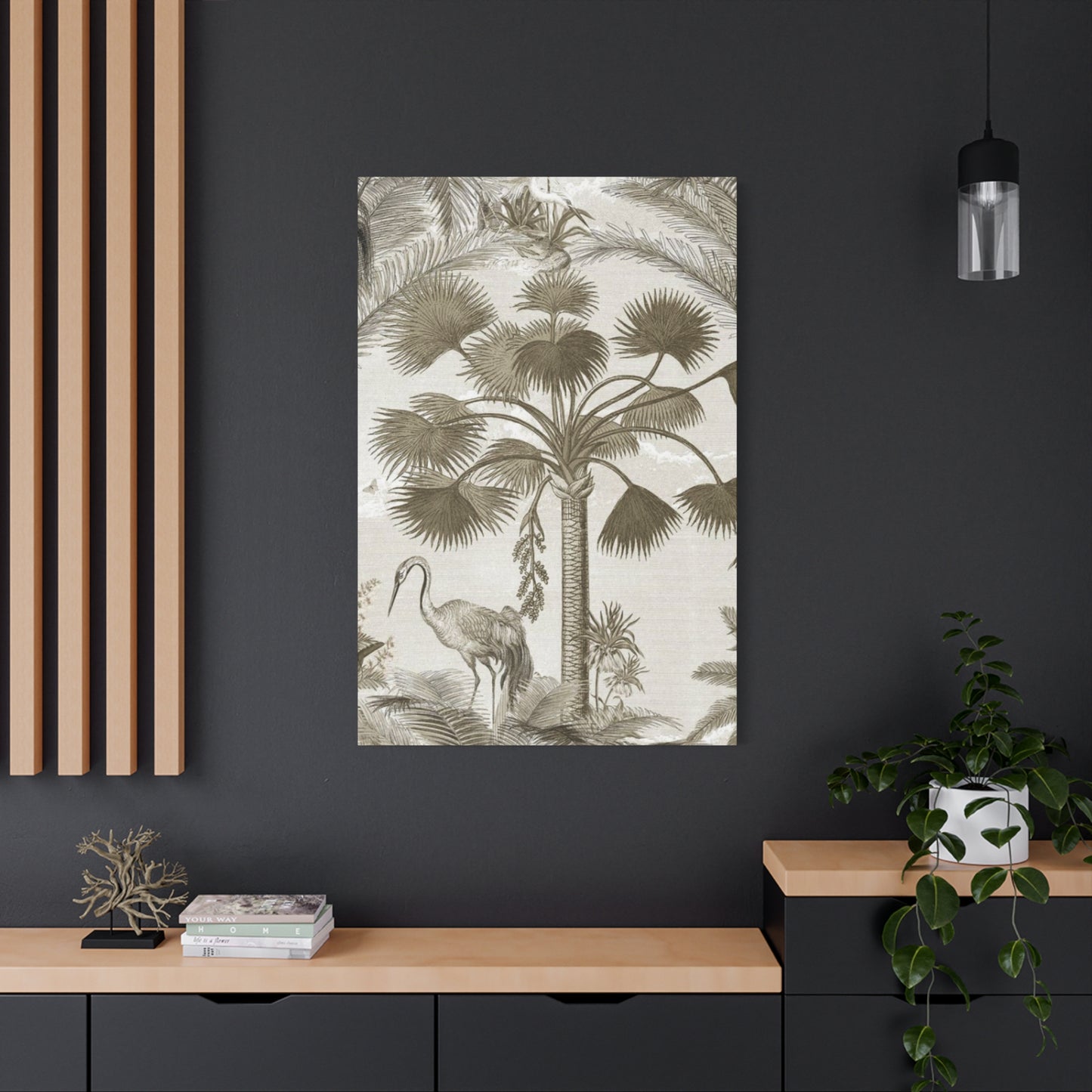 Palm Tree & Animals In Wildlife Wall Art & Canvas Prints