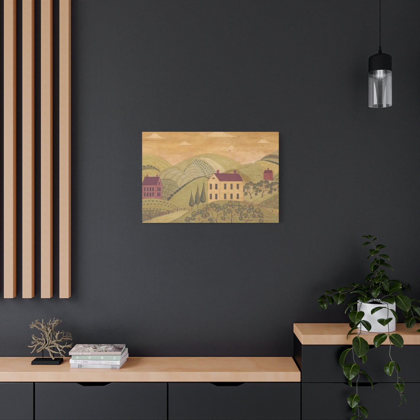 House In Fields Kimble Warren Wall Art & Canvas Prints