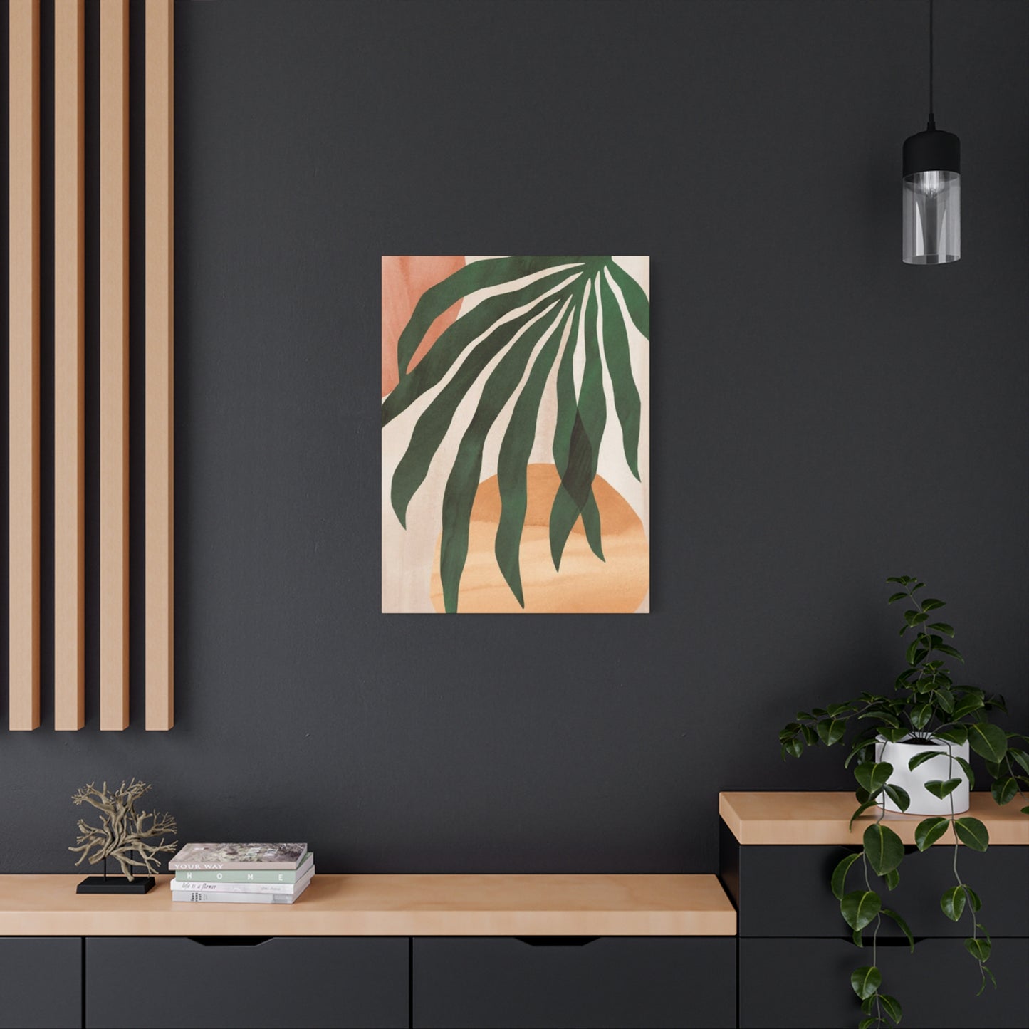 Leaves Plant Olive Green Wall Art & Canvas Prints