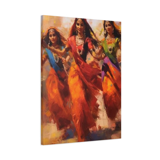 Beautiful Indian Women Enjoying Wall Art & Canvas Prints