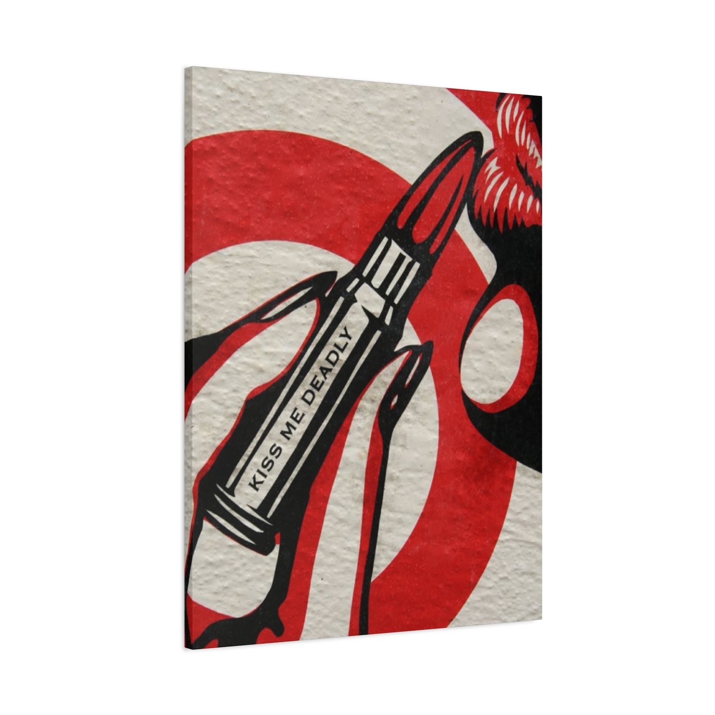 Kiss Me Deadly Lips Wall Art & Canvas Prints