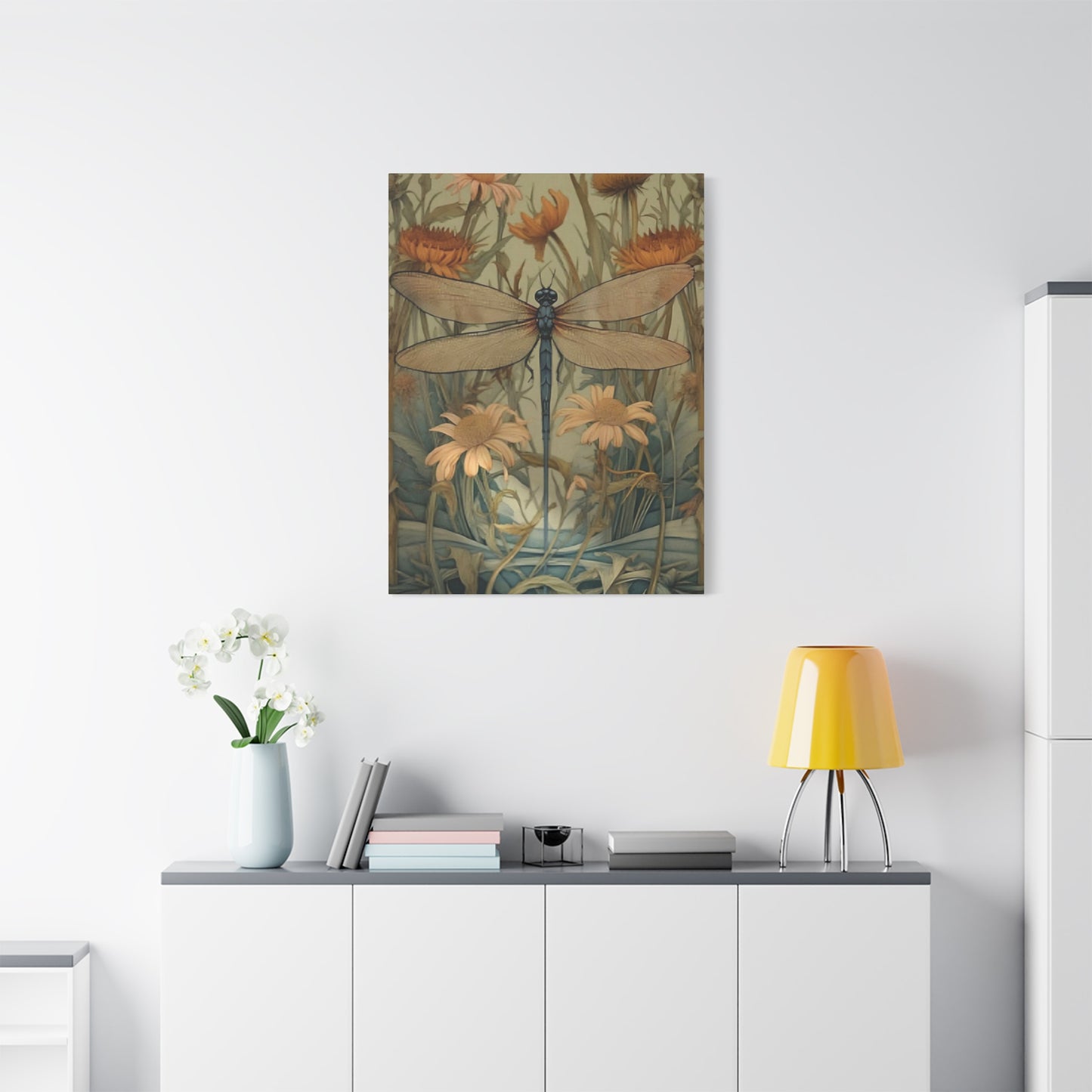 Brown Wing Dragonfly Wall Art & Canvas Prints