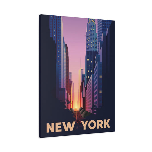 Streets Sunset Of New York City Wall Art & Canvas Prints