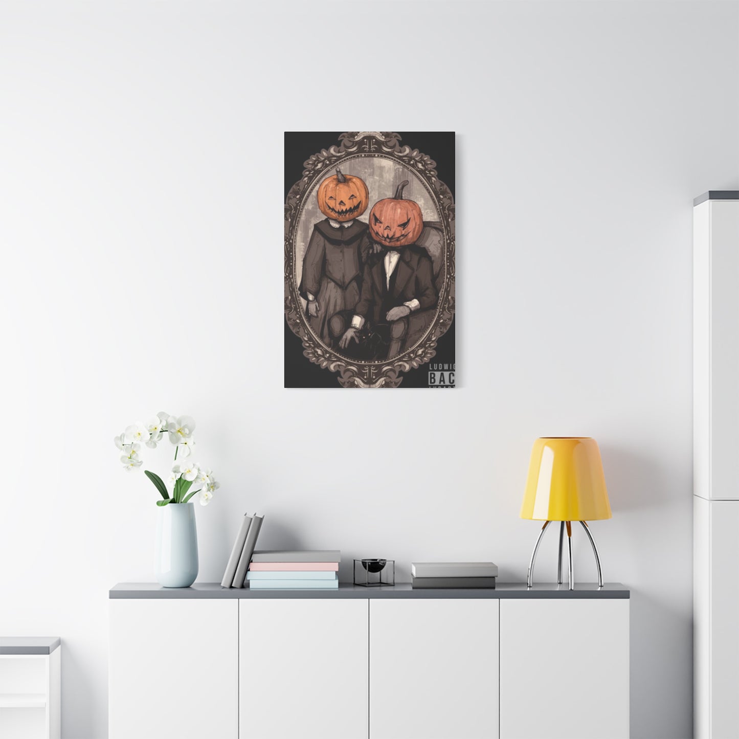 Halloween Couple Wall Art & Canvas Prints