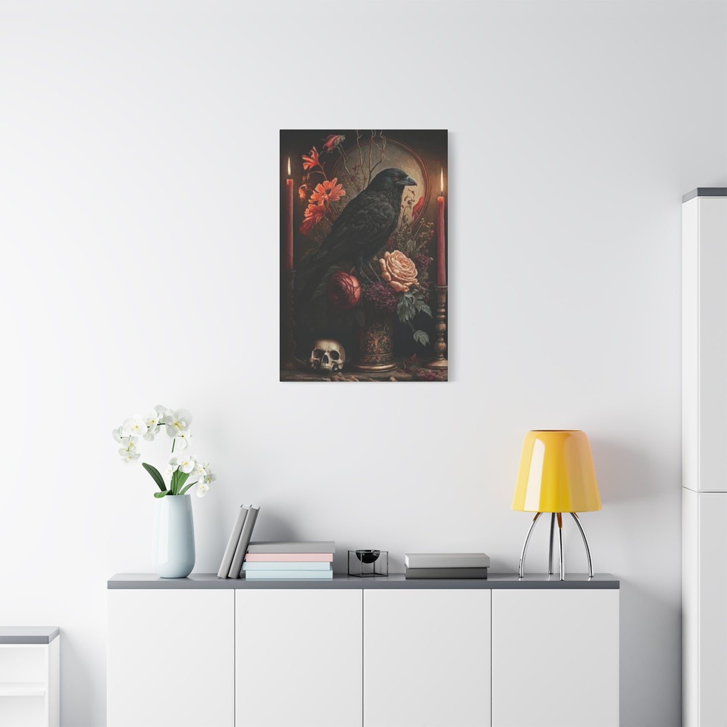 Scary Crow Halloween Wall Art & Canvas Prints