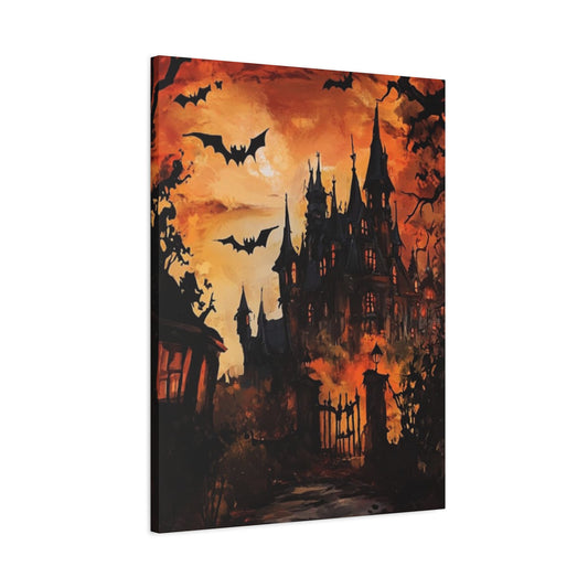 Halloween Mansion Wall Art & Canvas Prints